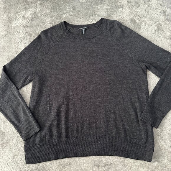 Eileen Fisher 100% Extra Fine Merino Wool Gray Sweater Women's XS - Picture 1 of 6